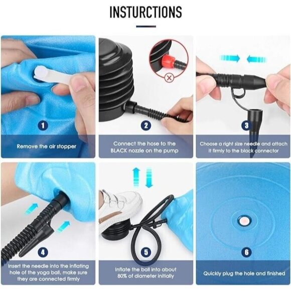 Rolaz Unbreakable Exercise Ball Yoga Stability Fitness Workout Medium Gray 55cm - Picture 8 of 11